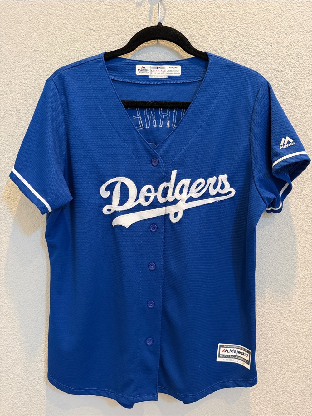 Los Angeles Dodgers Women’s Blue Button-Up Jersey Justin Turner